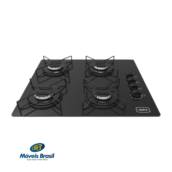 Fogão Realce Atalanta Cooktop 4 Bocas Preto
