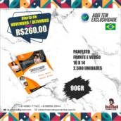 PANFLETO FRENTE VERSO 10X14 2500 UNIDADES • R$260,00