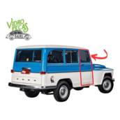 Jogo Par Borracha Porta Rural Willys Pick-up F75 2 Portas