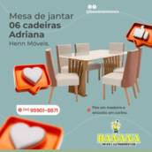 Mesa de jantar com 6 cadeiras