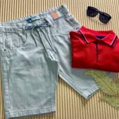 Bermuda Infantil Cinza