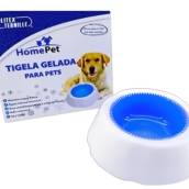 Tigela Gelada Refrescante Bebedouro Água Para Pets Cães 