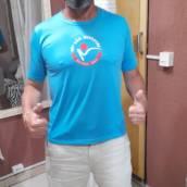 Redução de Camiseta masculina 