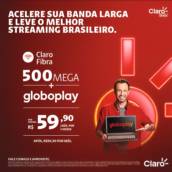 Claro Fibra - 500 megas +globoplay