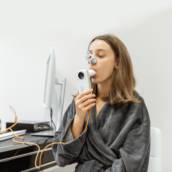 Exame espirometria (teste de função pulmonar) em Bauru