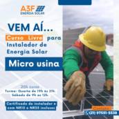 Curso Livre para Instalador de Energia Solar - Micro Usina