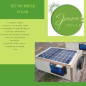 Kit No Break Solar - Energia Ininterrupta - Soluções Rápidas Space Recycle