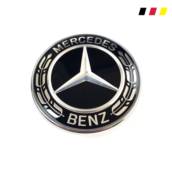 Emblema Preto para Capô Mercedes