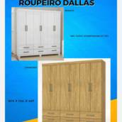 Roupeiro Dallas - Estilo e Organização para Seu Quarto em Uberlândia