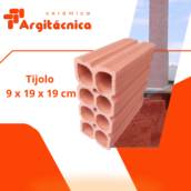 Tijolo de Cerâmica 9 x 19 x 19 cm 