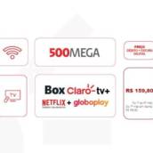 500 MEGA + Box Claro Tv + Netflix + Globoplay