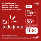 500MEGA FIBRA + Globoplay + 50GB Celular 