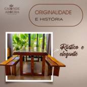 Mesa de Jantar em Madeira Rústica em Bauru
