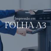 Impressão em Brando e Preto em Folha A3 em Bauru