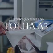 Plastificação em A3 em Bauru