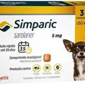 Simparic 5mg: Proteção Eficaz Contra Pulgas e Carrapatos para Cães de Pequeno Porte - São Manuel, SP