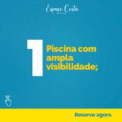 Piscina com ampla visibilidade 