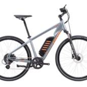 Bicicleta Caloi E-Bike City Tour Altus 8v Grafite/Laranja A700