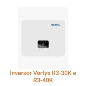 Inversor Vertys R3-30K e R3-40K: Alta Potência e Eficiência para Sistemas Solares em Rondonópolis