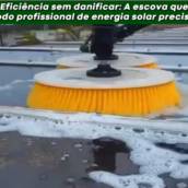 Economize tempo e garanta a máxima eficiência com a escova giratória para limpeza da Energia Solar MK