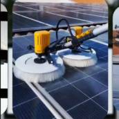 Escova Giratória para Limpeza Energia Solar MK