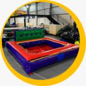 Tobogã com piscina