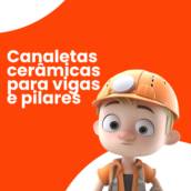 Canaletas cerâmicas para vigas e pilares