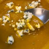 Creme de abóbora com gorgonzola