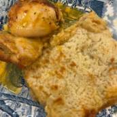 Escondidinho de purê de batata doce com frango