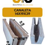 Canaleta 14x19x39 – Resistência e Facilidade na Construção em Barra Bonita, SP