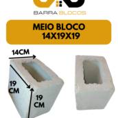 Meio Bloco 14x19x19 – Versatilidade e Economia para sua Obra em Barra Bonita, SP