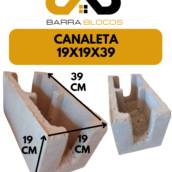 Canaleta 19x19x39 – Resistência e Facilidade na Construção em Barra Bonita, SP