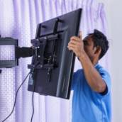 Instalação de suportes de tv
