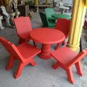 Conjunto de Mesa e Cadeiras de Concreto - Preart Comércio de Premoldados & Artes, Belém, PA