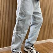 Calça Sarja Cargo