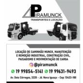 Transporte e Locações de Caminhões Munck em Piracicaba, SP