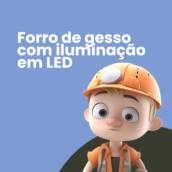 Forro de gesso com iluminação em LED em Itapetininga
