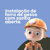 Instalação de forro de gesso com sanca aberta em Itapetininga