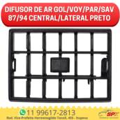 Difusor de Ar Gol/Voy/Par/Sav 87/94 Central/Lateral Preto