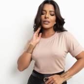 Blusa Viscolycra tamanho único veste até G - São Manuel, SP