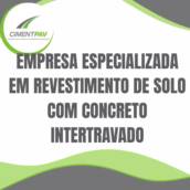 empresa especializada em revestimento de solo com concreto intertravado