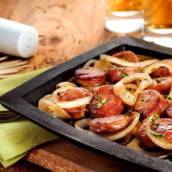 Meia Porção de Calabresa com Cebola e Tomate