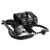 Kit Sado Erótico Bondage Preto – Fetiche e Exploração Máxima | Votorantim