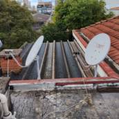 Instalação de Antena Banda Ku para dois pontos com receptores Cinebox no bairro Santa Maria em Santo André em 03/06/2025