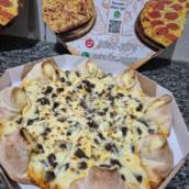 Pizza com Borda Vulcão – Recheio Extra em São Manuel