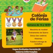 Colônia de Férias - Semana de 14 a 18/07