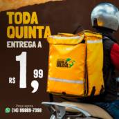 Entrega a R$1,99 Toda Quinta – Pastelaria em Santa Cruz do Rio Pardo
