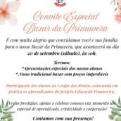 Convite Especial: Bazar da Primavera 