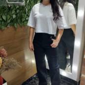 Cropped Algodão Oversized – Tamanho Único até G em São Manuel