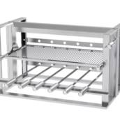 Grill Elevatório 6 Espetos – Grelha Uruguaia para Braseiro 70x40